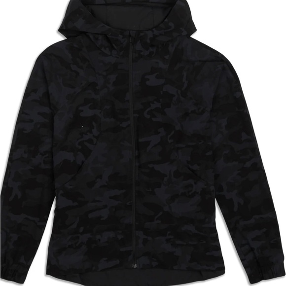 Lululemon Face Forward Jacket size 2 in Incognito Camo Multi Grey - Picture 1 of 4